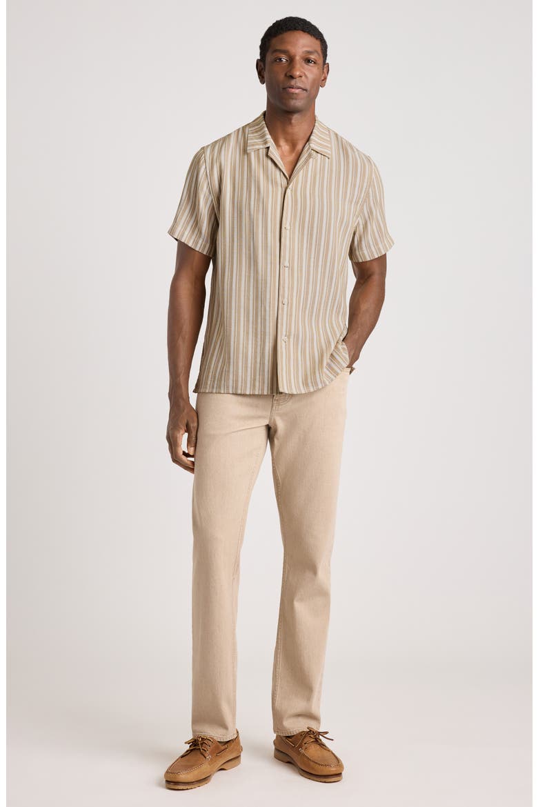 Riviera Cabana Shirt, Alternate, color, IVORY STRIPE