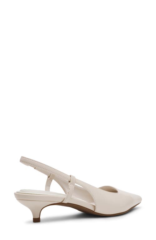 Anne Klein Shorty Slingback Pump In White