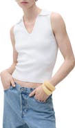 MANGO Sleeveless Knit Polo