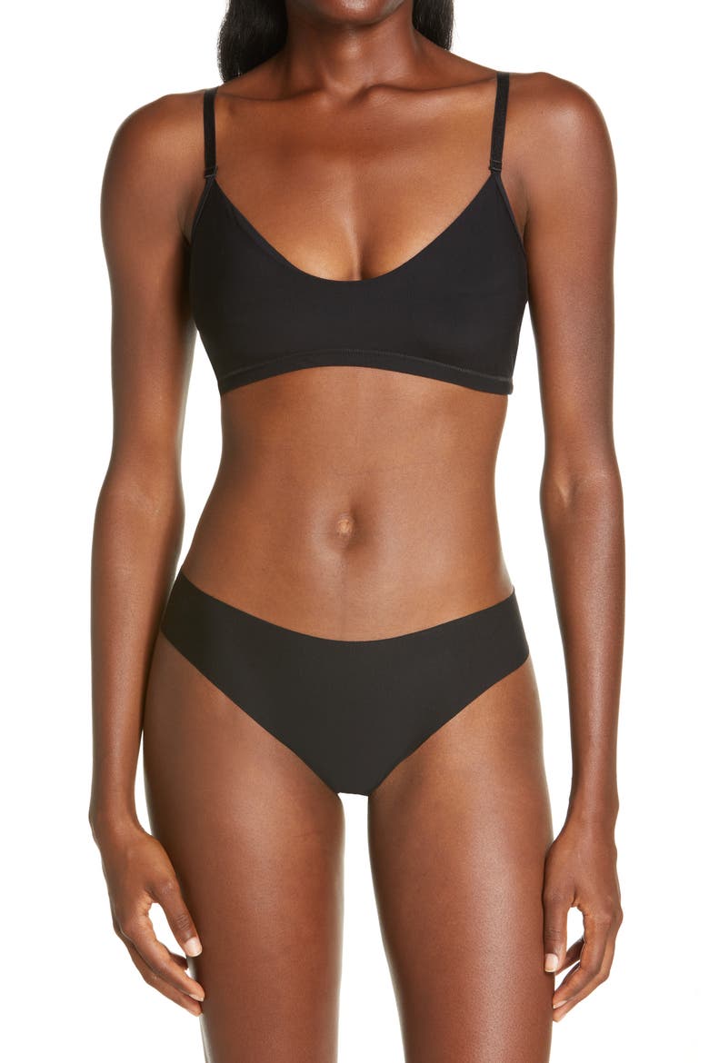 Butter Thong, Alternate, color, BLACK
