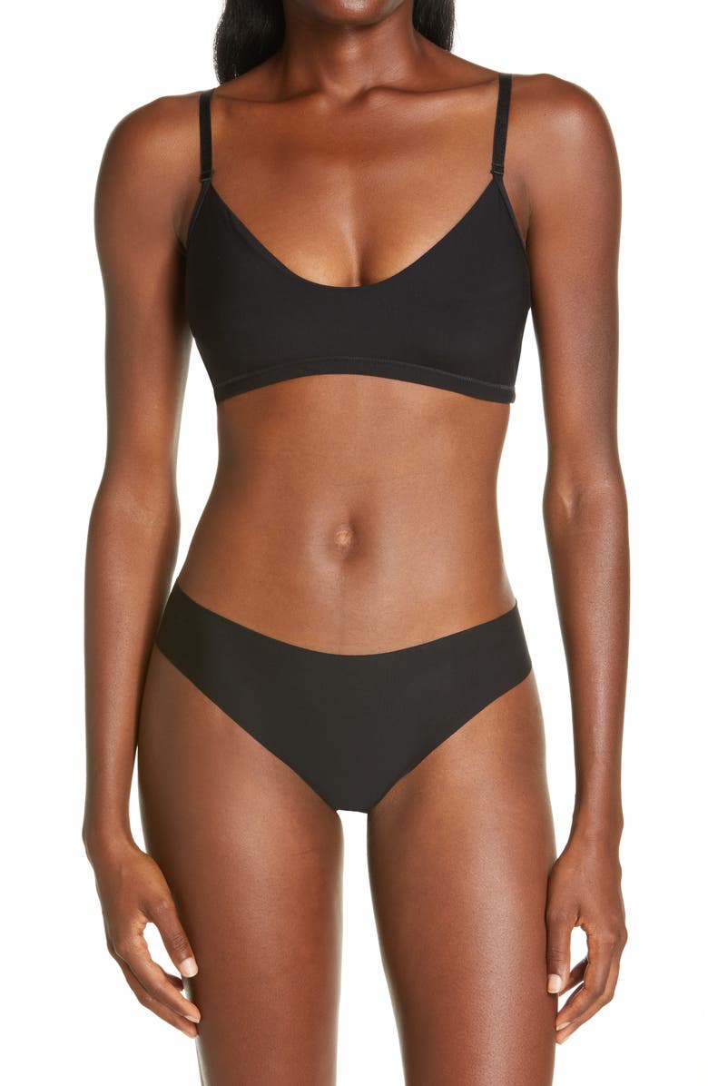 Commando Butter Thong, Alternate, color, Black