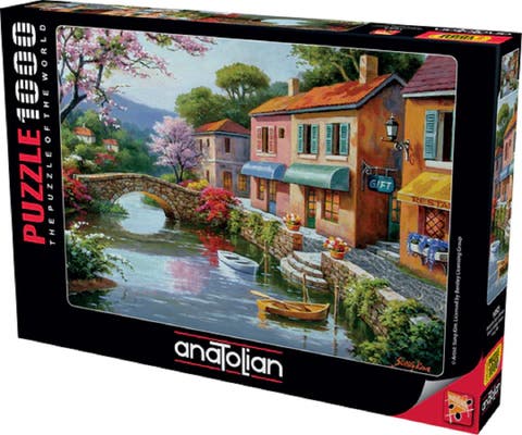 Quaint Village Shops 1000 piece Jigsaw Puzzle for Adults