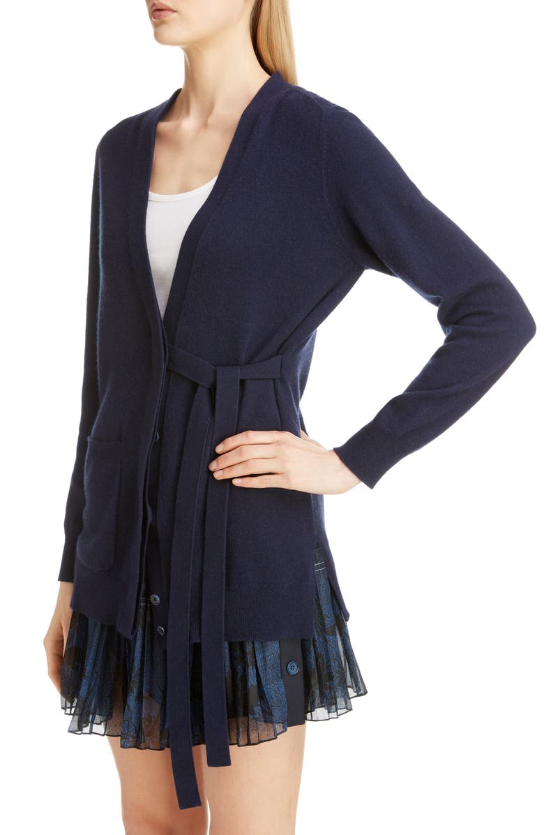 Chloé Cashmere Tie Cardigan, Alternate, color,