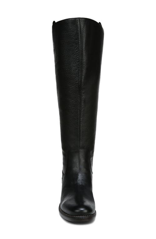 Franco Sarto Ldaya Wc Womens Leather Stacked Heel Knee-high Boots In Black
