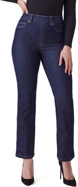 SPANX® Crop Kick Flare Pull-On Jeans