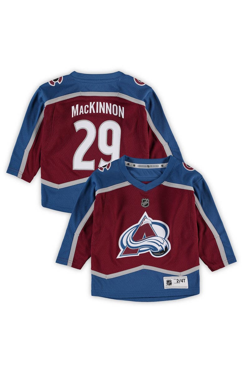 Outerstuff Toddler Nathan MacKinnon Burgundy Colorado Avalanche Home Replica Player Jersey, Main, color,
