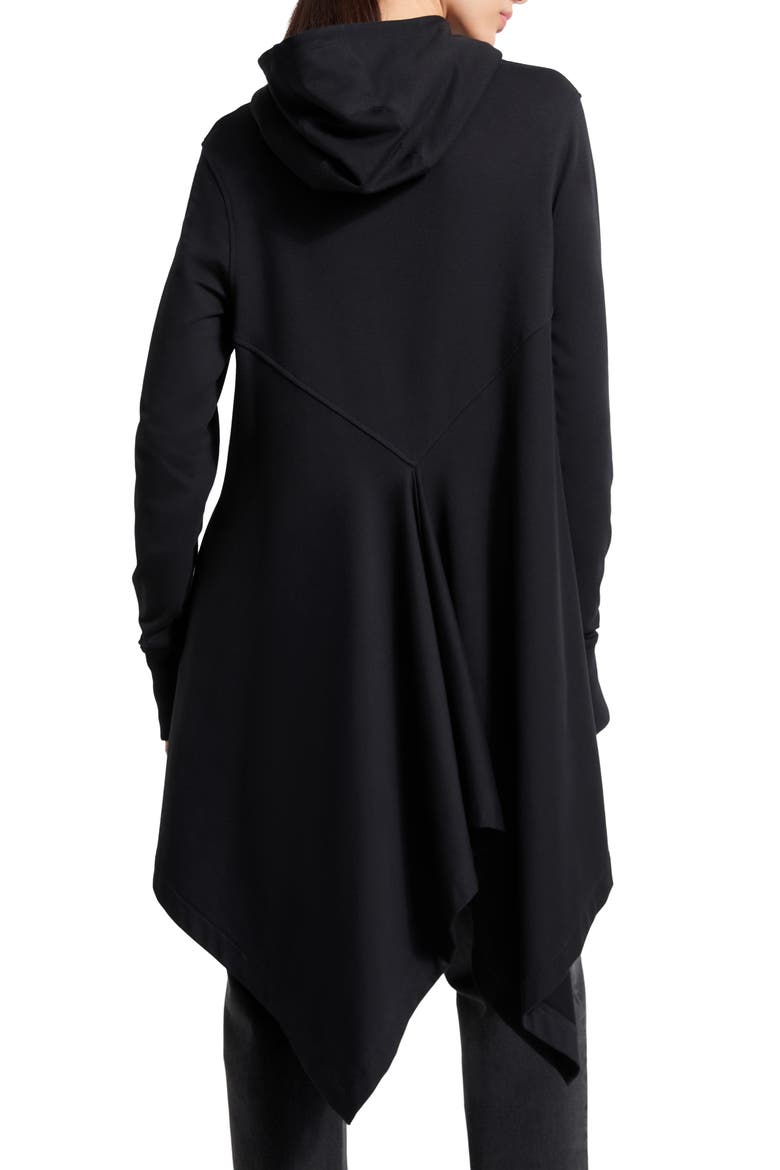 Daria Hooded Tunic, Alternate, color, BLACK