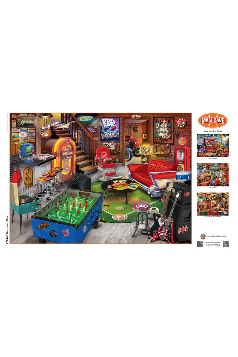 Basement Bliss 1000 Piece Jigsaw Puzzle, Alternate, color, Multicolor