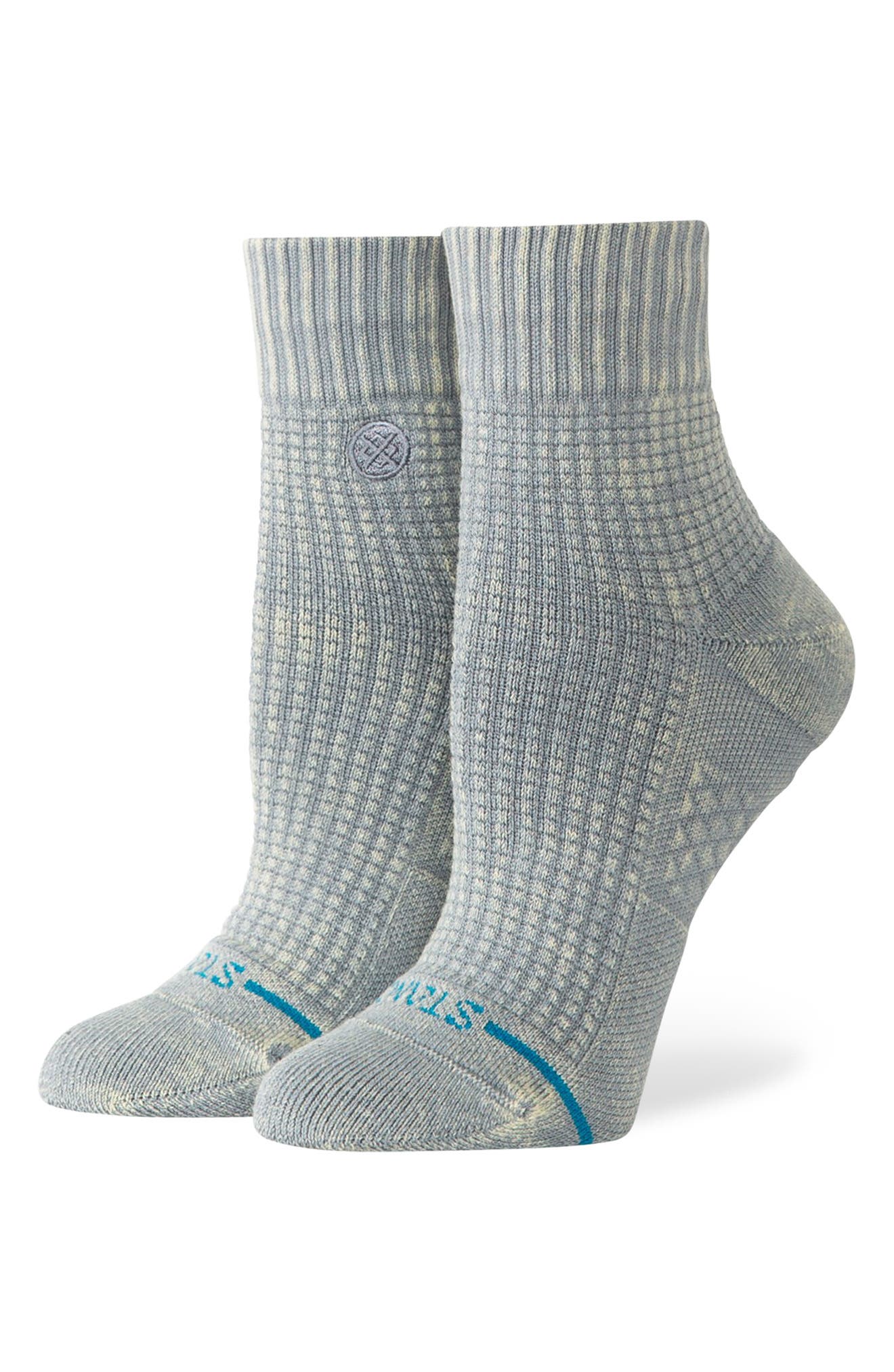 Stance Solid Waffle Quarter Socks (Women) | Nordstrom