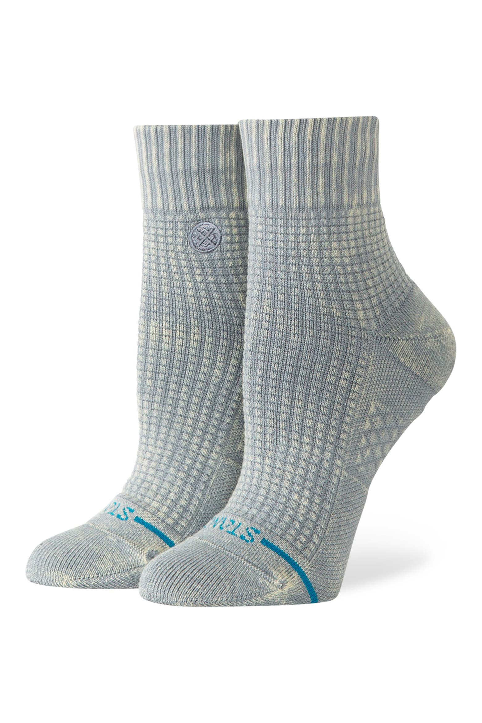 Person Solid Color Stance Solid Waffle Quarter Socks (Women) | Nordstrom