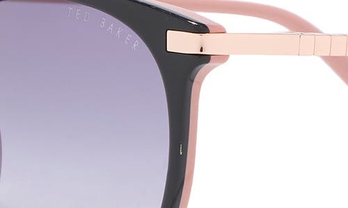 Ted Baker 53mm Round Sunglasses In Purple