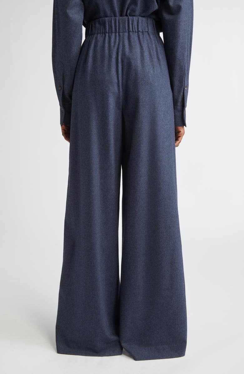 Lafayette 148 New York Astor Wide Leg Trousers, Alternate, color, Admiral Blue Melange