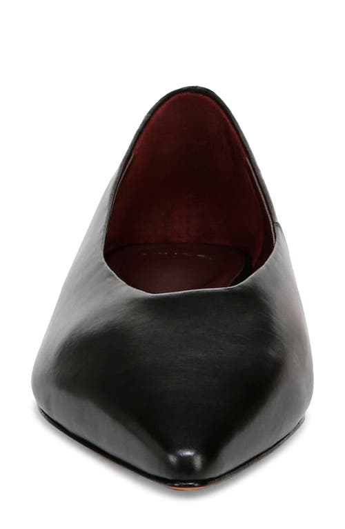 Vince Behati Womens Leather Slip On Flats Shoes In Black