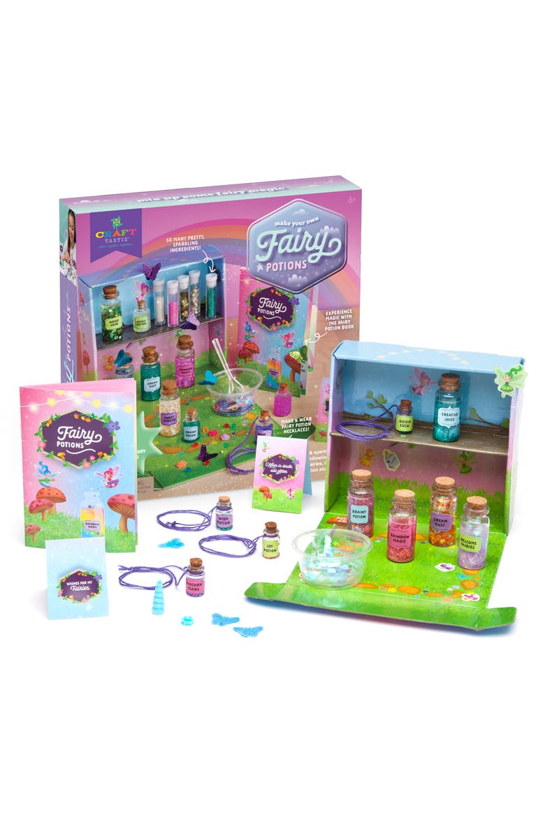 Crafttastic Fairy Potion Kit Diy Fairy Potions Ages 6+, Alternate, color, Multicolored
