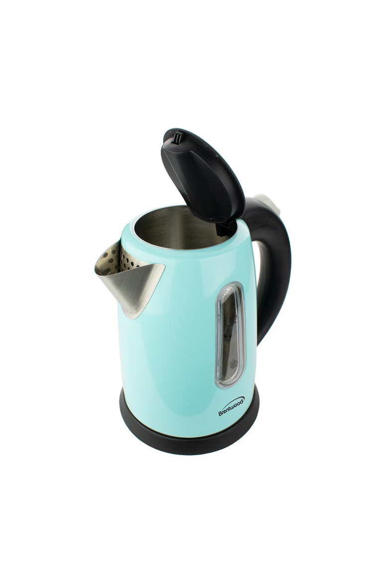 1 Liter Stainless Steel Cordless Electric Kettle, Alternate, color, Blue