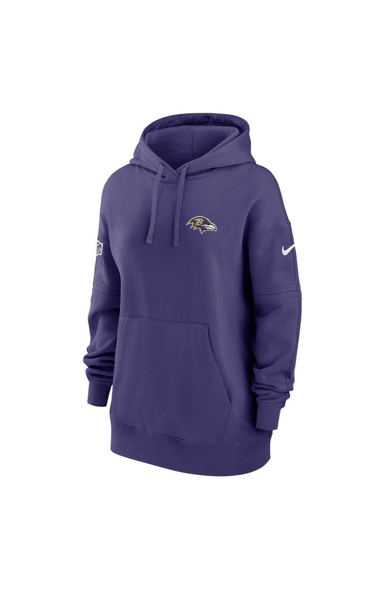 Nike Women's Nike Purple Baltimore Ravens 2023 Sideline Club Fleece Pullover Hoodie, Alternate, color,