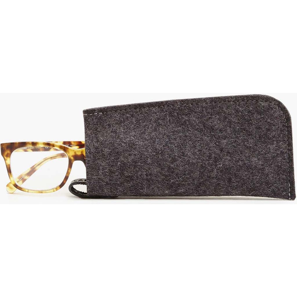 Graf & Lantz Graf Lantz Classic Merino Wool Eyeglass Sleeve In Charcoal Black