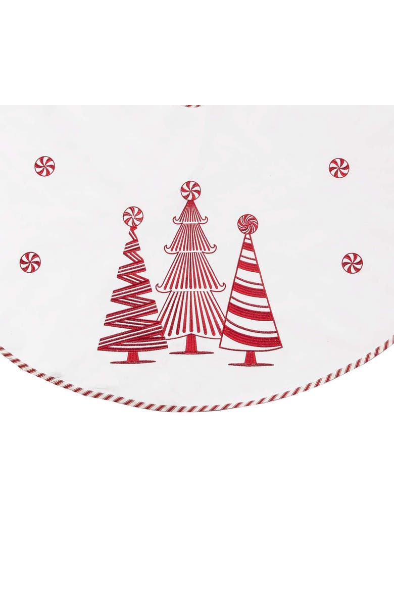 C&F Home Peppermint Forest Tree Skirt, Alternate, color, White