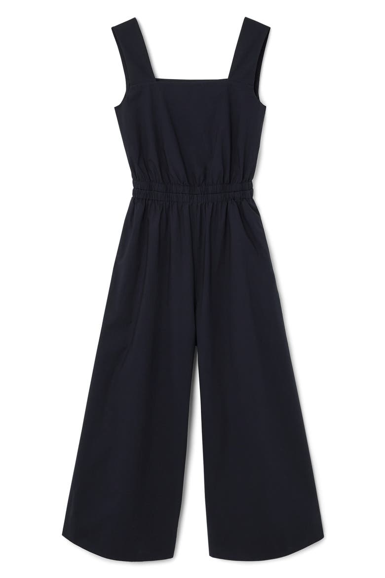 Cutout Back Sleeveless Wide Leg Jumpsuit, Alternate, color, BLUE DARK