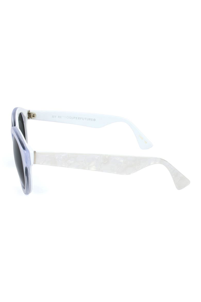 51mm Round Sunglasses, Alternate, color, WHITE