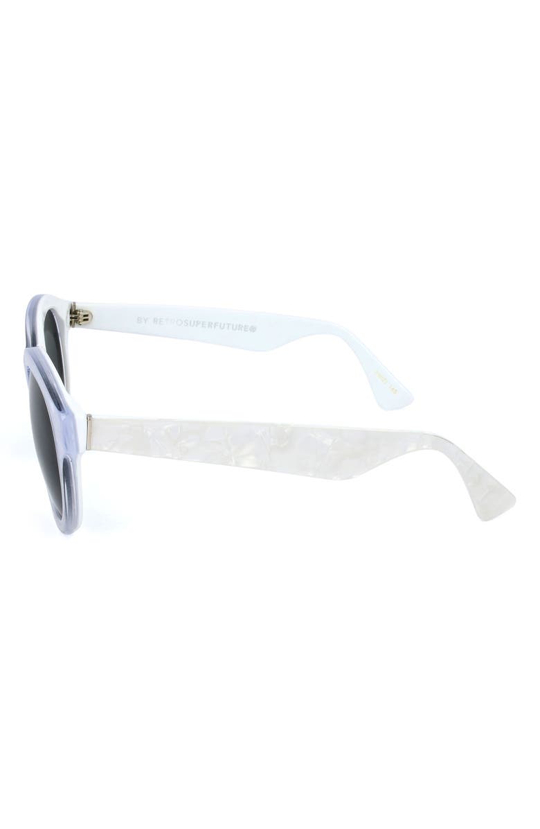SUPER by RETROSUPERFUTURE<sup>®</sup> 51mm Round Sunglasses, Alternate, color, White