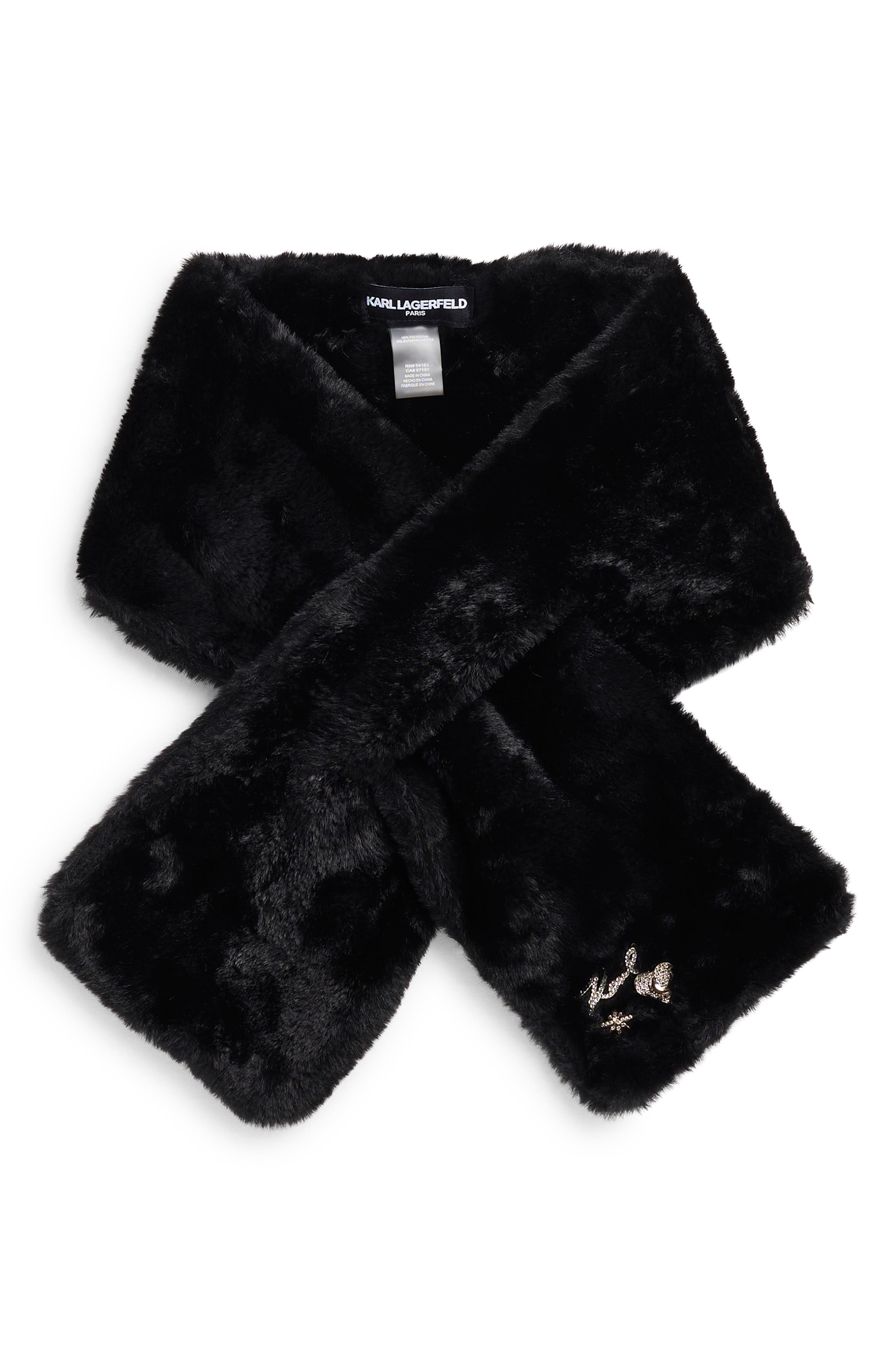 Faux Fur Pull Thru Scarf