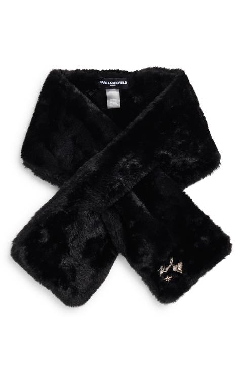 Faux Fur Pull Thru Scarf