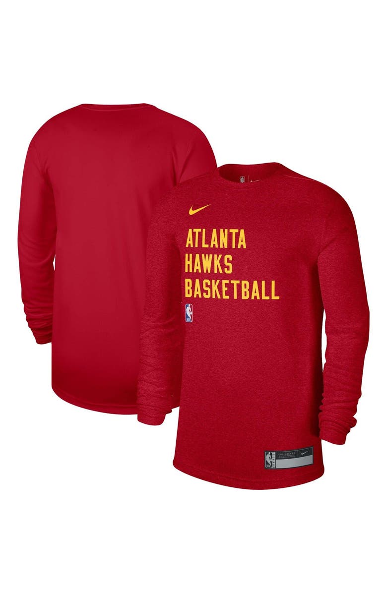 Nike Unisex Nike Red Atlanta Hawks 2023/24 Legend On-Court Practice Long Sleeve T-Shirt, Main, color, Red