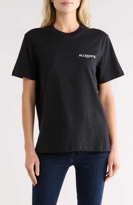 AllSaints Fleurir Lila Boyfriend T-Shirt