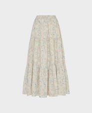 Really Wild Clothing Denny Cotton Tiered Maxi Skirt