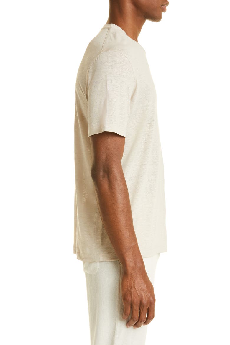 Linen T-Shirt, Alternate, color, LIGHT BEIGE
