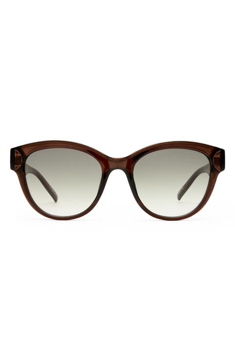 Majestic 53mm Gradient Round Sunglasses