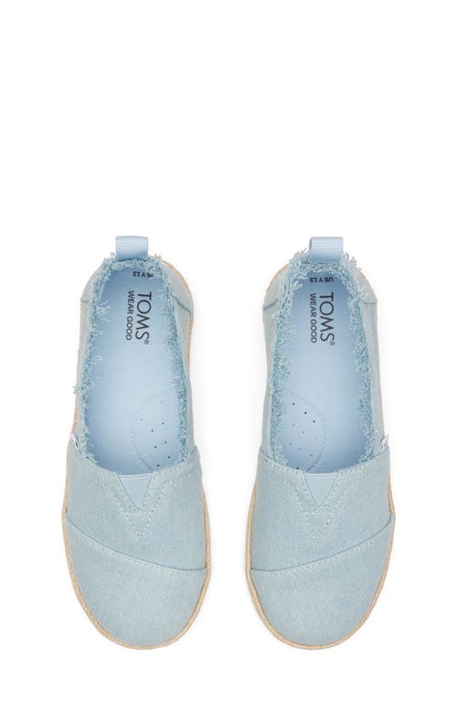 Toms Kids' Alpargata Slip-on In Light/pastel Blue