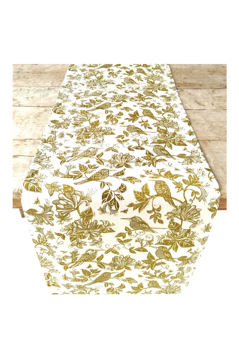 Honeysuckle Table Runner, Main, color, CHARTREUSE