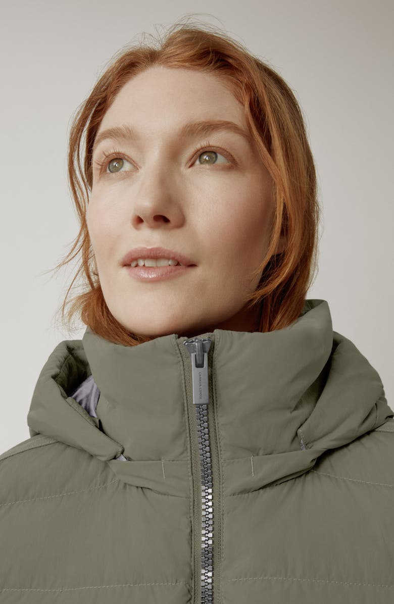 Canada Goose Aurora Water Repellent Hooded 750 Fill Power Down Parka, Alternate, color, Sagebrush