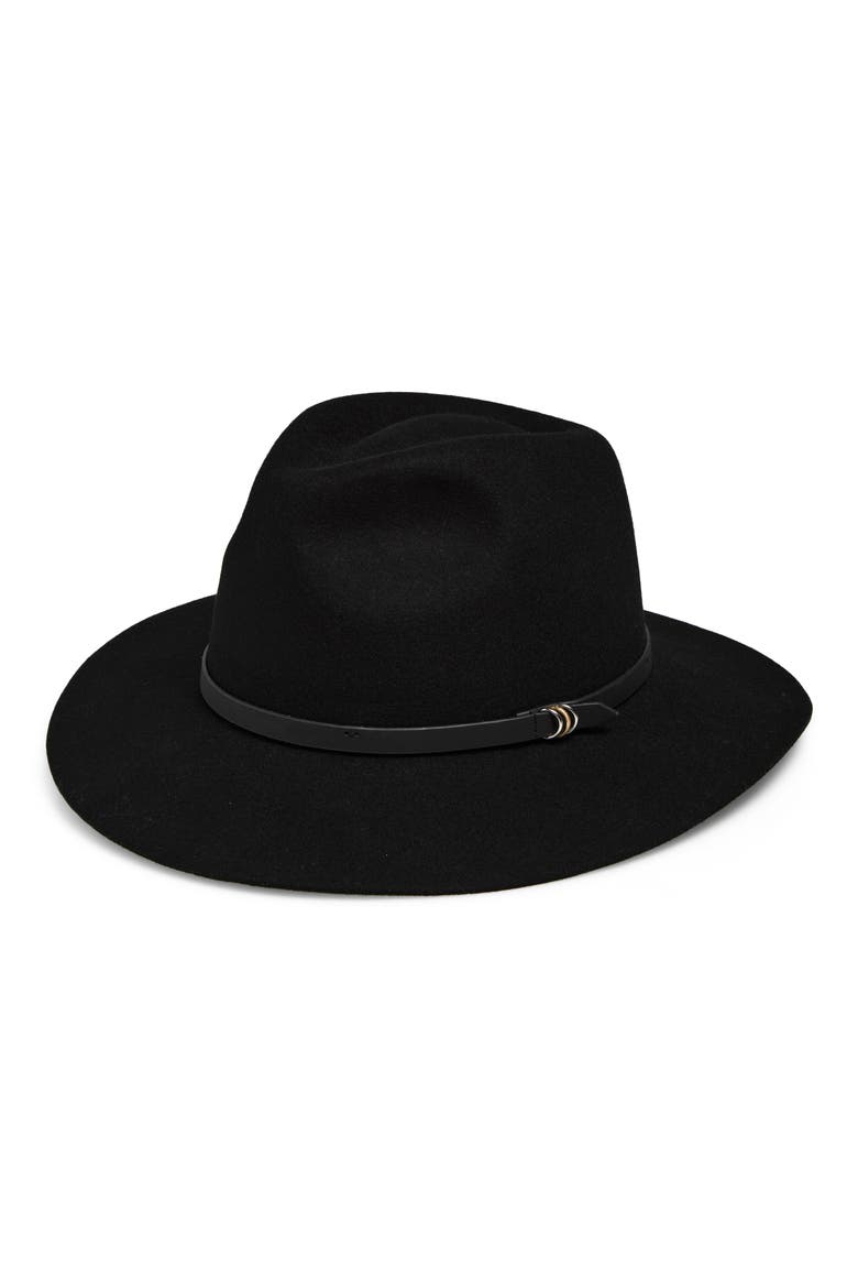 Dakota Wool Fedora, Main, color, BLACK