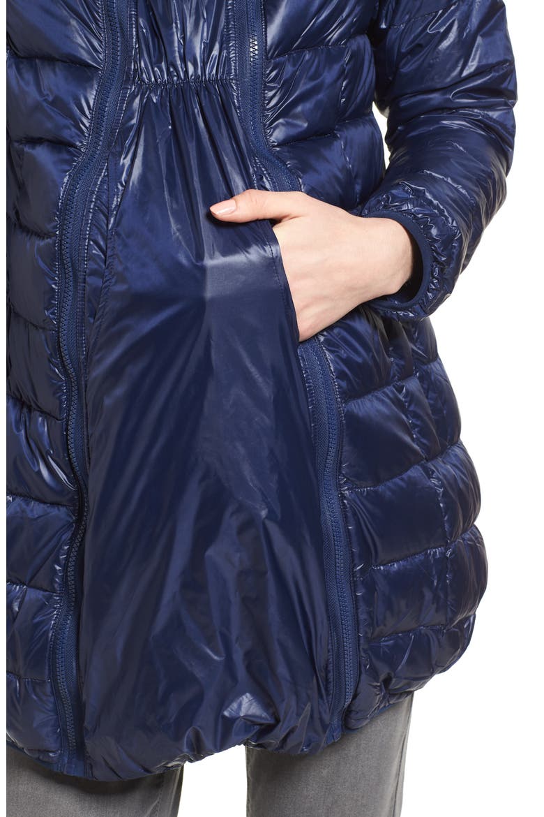 Lightweight Down 3-in-1 Maternity/Nursing Jacket, Alternate, color, NAVY