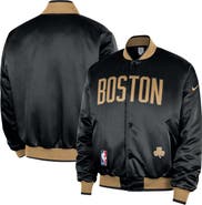 Nike Men's Nike  Black Boston Celtics 2025/26 City Edition Remix Courtside Full-Snap Bomber Jacket