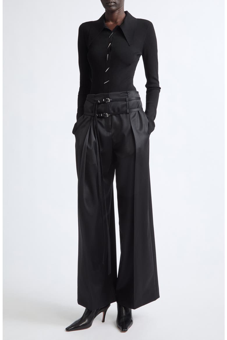 Angular Ribbed Cardigan, Alternate, color, BLACK