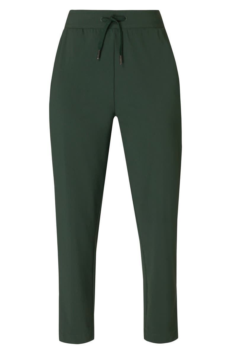 Sweaty Betty Explorer Side Stripe Ankle Pants, Alternate, color, Trek Green