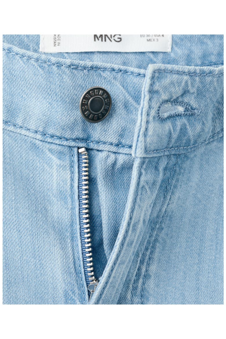 Mid Rise Palazzo Jeans, Alternate, color, LIGHT BLUE