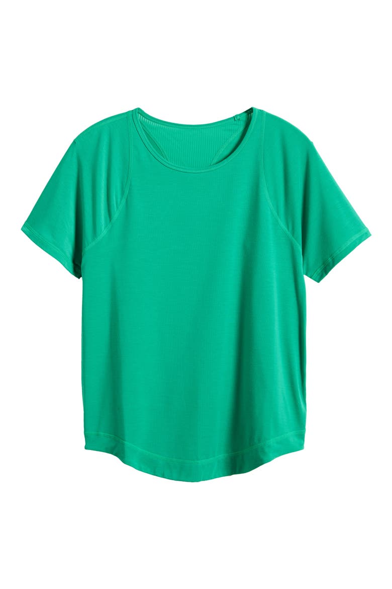 Breathe Easy Run T-Shirt, Alternate, color, VIVID GREEN