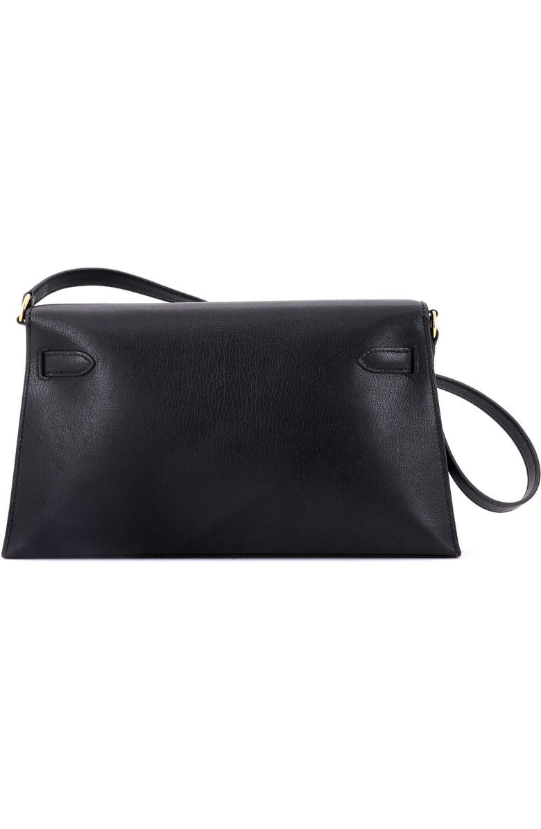 Pre-Owned Hermes Kelly Elan Shoulder Bag Chevre Chamkila, Alternate, color, Noir