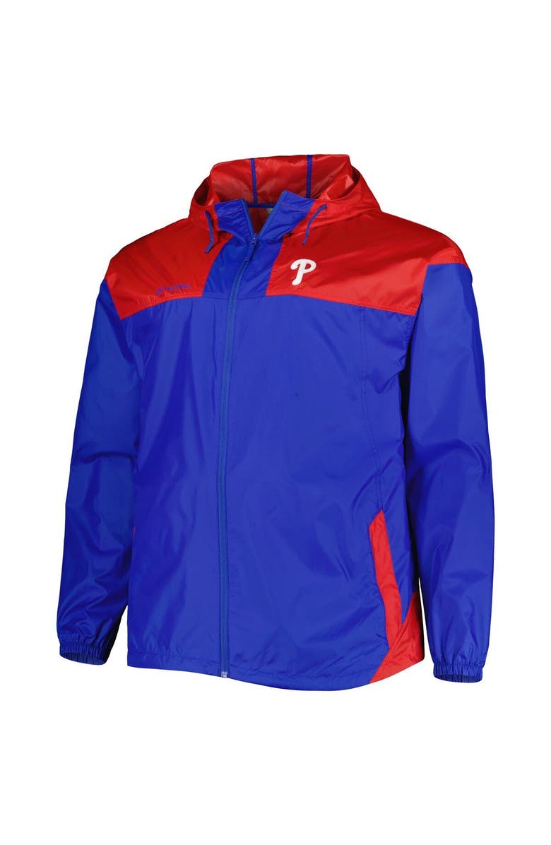 Columbia Men's Columbia Royal Philadelphia Phillies Flash Forward Challenger Omni-Shade Full-Zip Windbreaker, Alternate, color, Royal
