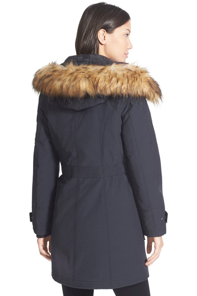 'Expedition' Faux Fur Trim Parka, Alternate, color, TOPSIDE NAVY