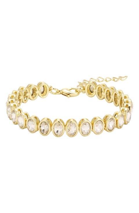 Oval Bezel Tennis Bracelet