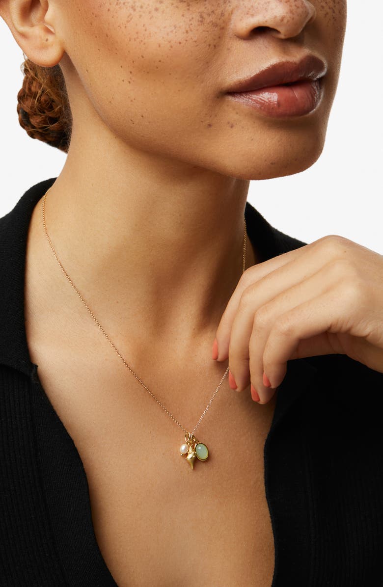 Ana Luisa Gold Charm Necklace - Ocean, Alternate, color, Gold