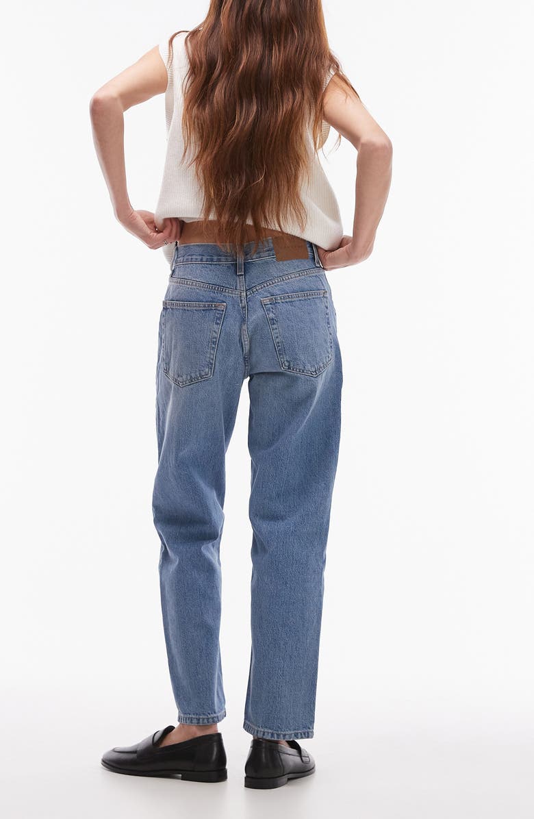 Topshop Runway Straight Leg Jeans, Alternate, color, 