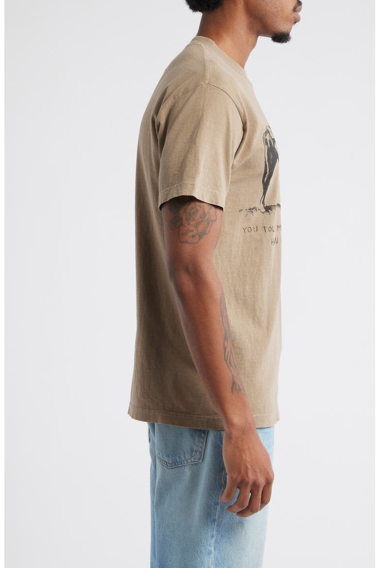You Told Me Goodbye Graphic T-Shirt, Alternate, color, BROWN