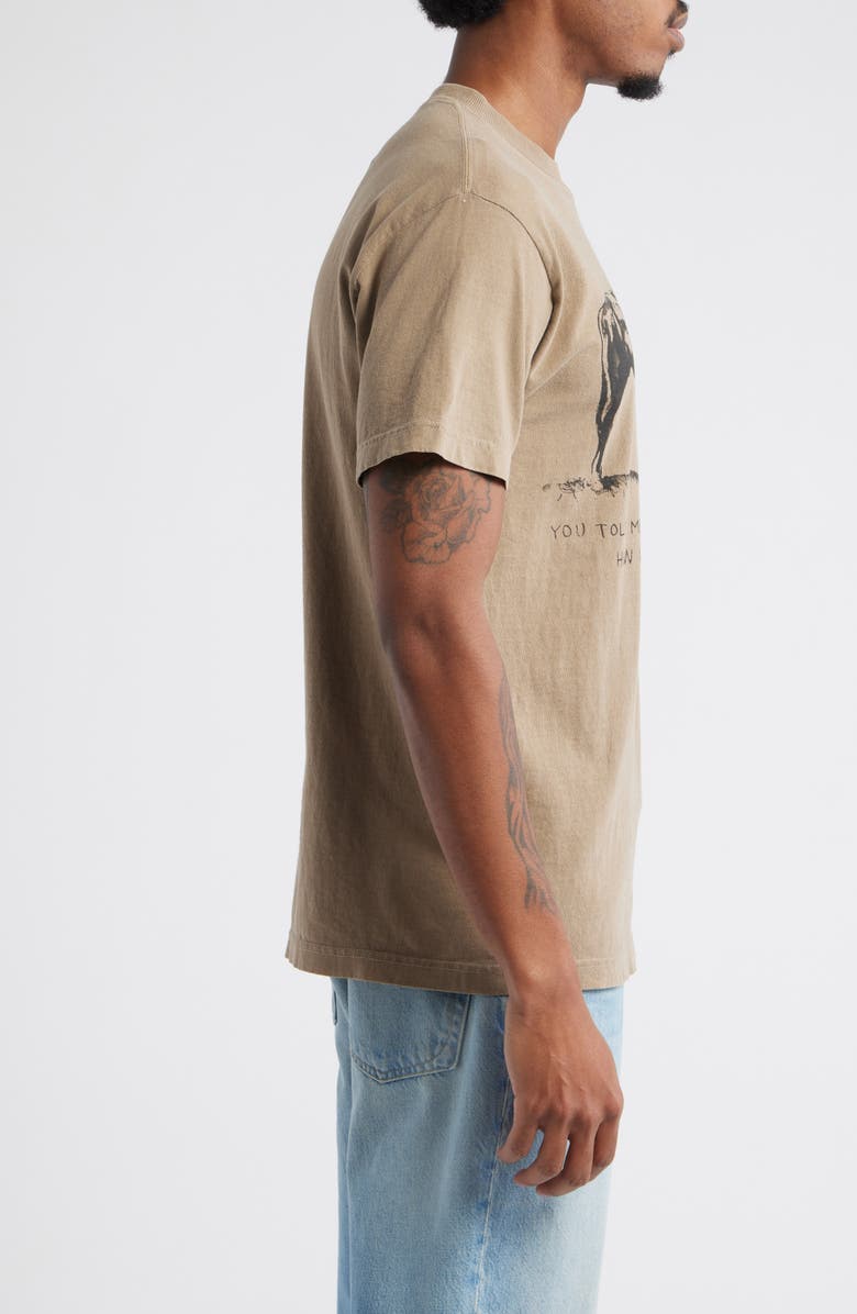 ONE OF THESE DAYS You Told Me Goodbye Graphic T-Shirt, Alternate, color, Brown